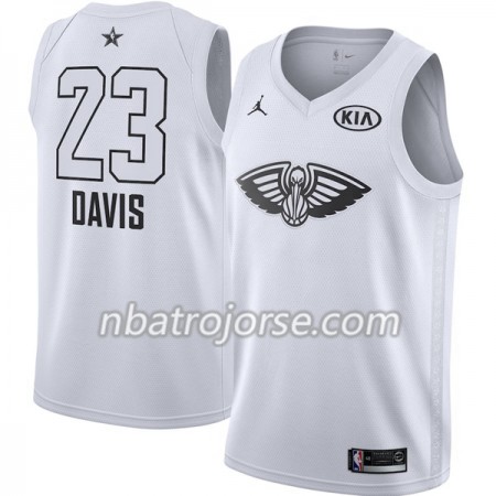 Män New Orleans Pelicans Tröja Anthony Davis 23 2018 All Star Jordan Brand Vit Swingman Män New Orleans Pelicans Tröja Anthony Davis 23 2018 All Star Jordan Brand Vit Swingman